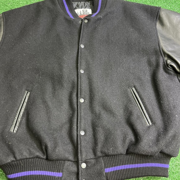 Vintage The Oprah Winfrey Show Varsity Letterman Jacket Black Mens Size XL Rare - Picture 6 of 13